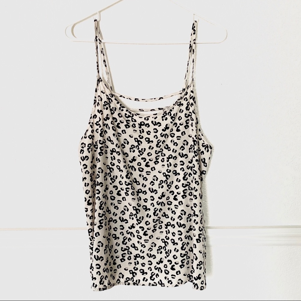 Leopard Detailing String Blouse